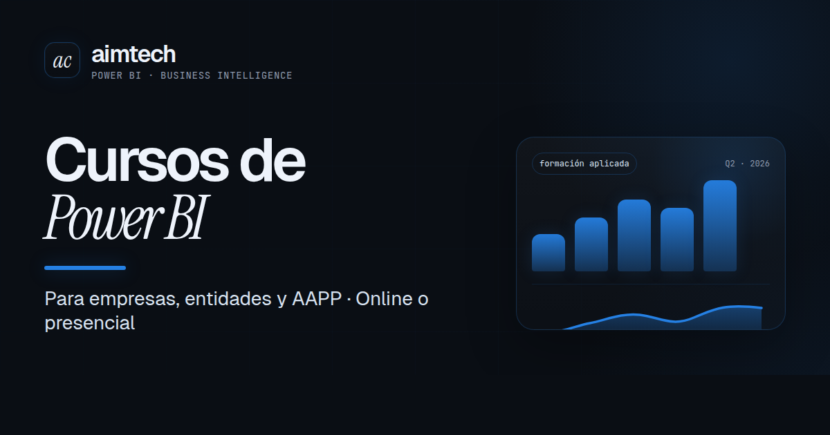 Formación Power BI para empresas y pymes — Aimtech